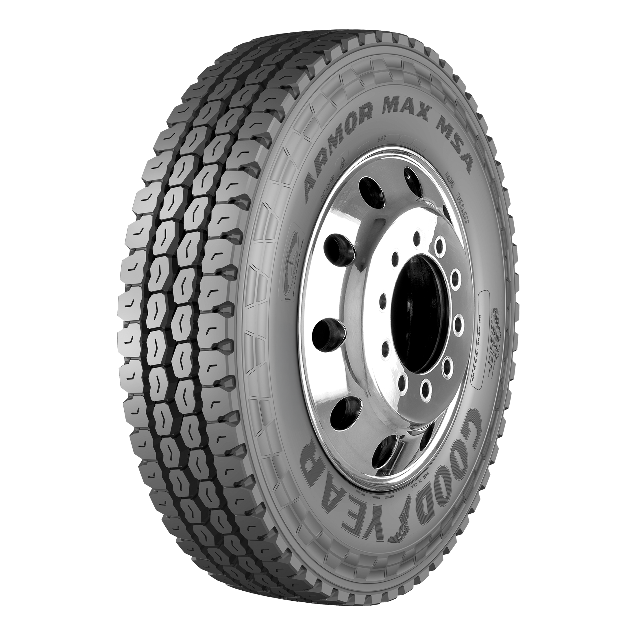 Armor_Max_MSA_RL Llanta 425/65R22.5 GOODYEAR ARMOR MAX MSA 165 K 110 - Imagen 1
