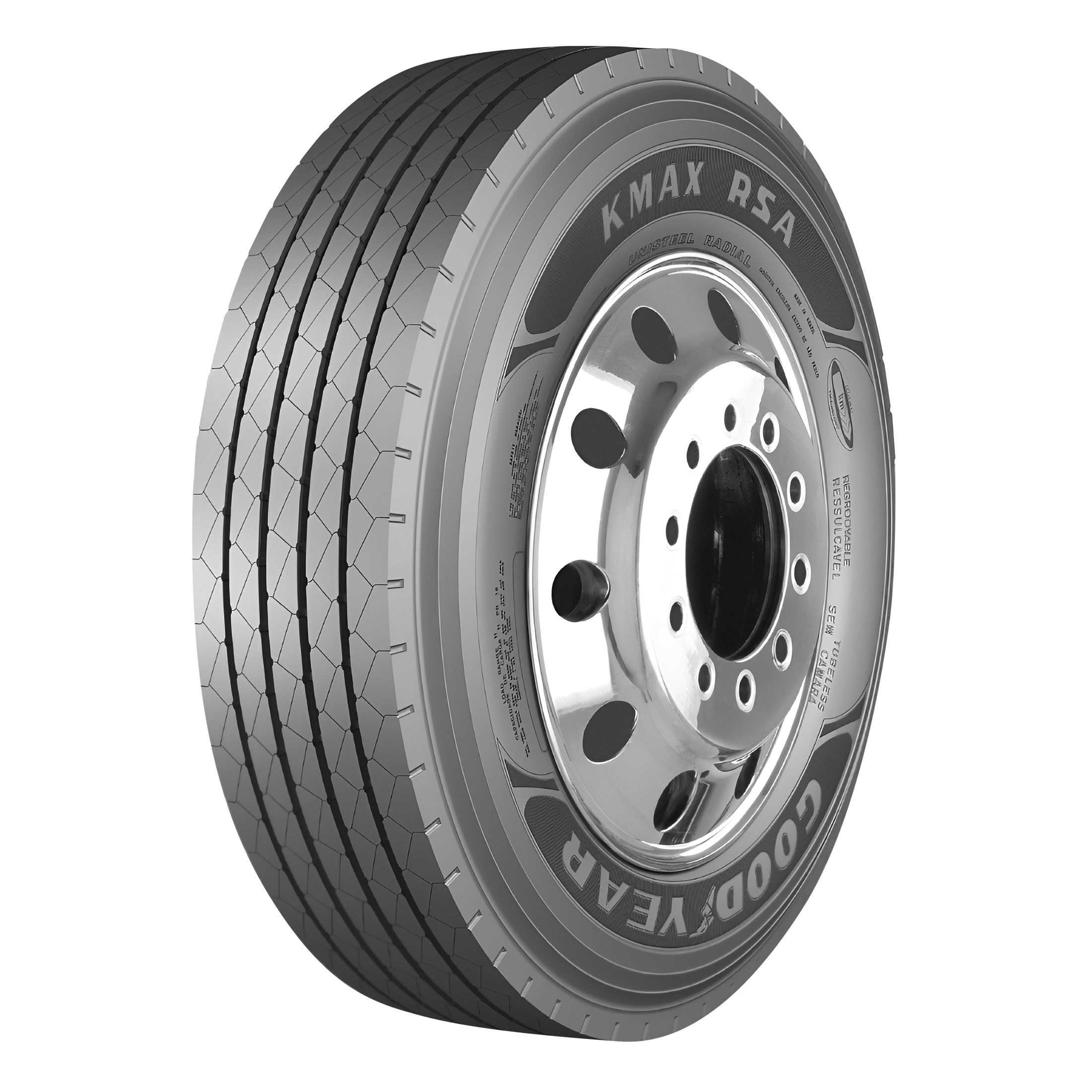 Kmax_RSA_RL Llanta 295/80R22.5 GOODYEAR KMAX RSA 152/148 L 120 - Imagen 1